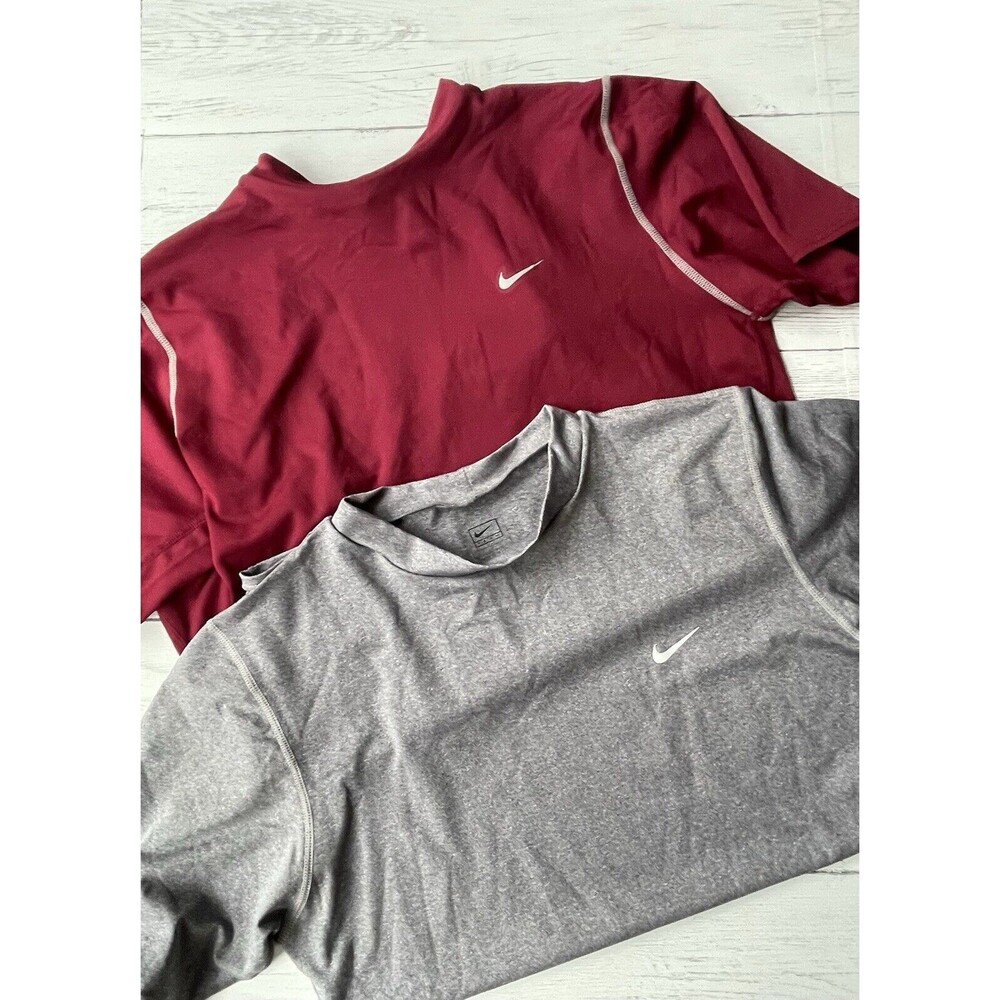 Nike Shirt Men's L Compression Pro Tee Bundle Swoosh Short Sleeve Crew Neck